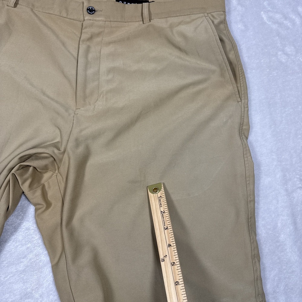 Dunning Everbest Golf Chino Shorts Mens Beige Khaki Flat Front Size 38 *Flaw - Picture 8 of 10